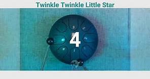 Twinkle Twinkle Little Star- Tongue Drum / Steel Drum Music for Kids / Beginner 6-Inch-8-Note :