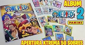 Álbum One Piece 2 de Panini 2022 - Apertura Xtrema 50 sobres + cards (Perú)