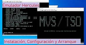 Emulador Hercules: Instalación, Configuración y Arranque