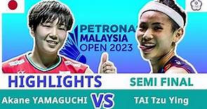 山口茜 YAMAGUCHI Vs 戴資穎 TAI Tzu Ying | Semifinal [Malaysia Open 2023] #bwf09