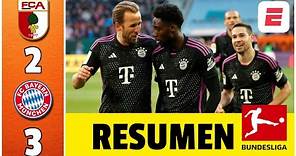 Bayern Munich consiguió importante triunfo ante el Augsburgo y acecha al Leverkusen | Bundesliga