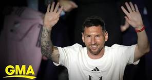 David Beckham talks about Messi joining Inter Miami ahead of star’s 1st game l GMA
