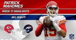 Every Play from Patrick Mahomes on His NFL Debut! | Chiefs vs. Broncos | Wk 17 Player Highlights