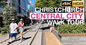 Christchurch Central City Walking Tour New Zealand [4K HDR]