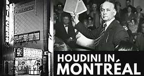 The Punch That Killed Harry Houdini in Montreal