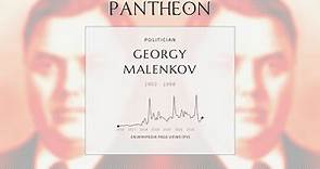 Georgy Malenkov Biography - Soviet politician (1902–1988)