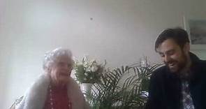Anna Johnson 100th birthday interview with grandson