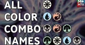 All Magic the Gathering Color Combo Names