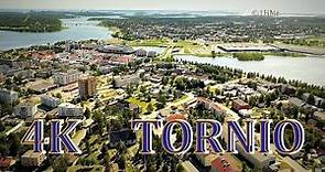 TORNIO - FINLAND From Air + Haparanda (Sweden) drone scenery