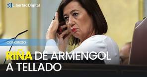 Riña de Armengol a Tellado por pedir retirar los señalamientos de Belarra a Ana Rosa y Ferrera