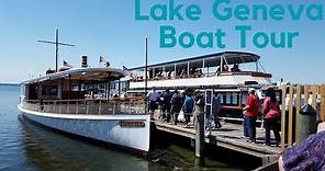 Lake Geneva Wisconsin Boat Tour Highlights #stayhome #travel