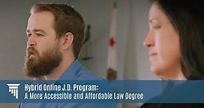 Hybrid Online J.D. Program: A More Accessible and Affordable Law Degree