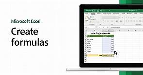 Overview of formulas in Excel