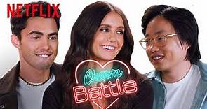 Love Hard Cast Try Pick Up Lines on Each Other | Charm Battle | Netflix