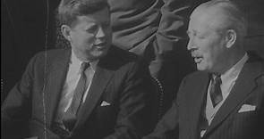 John F Kennedy meets Harold Macmillan in 1961