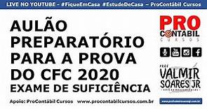 LIVE DE QUARTA - AULÃO PARA A PROVA DO CRC 2020 (INFORMAÇÕES E RESOLUÇÃO DE QUESTÕES)