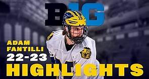 Adam Fantilli | NCAA season highlights | 22-23 Michigan Wolverines