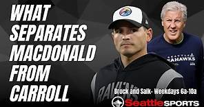 What separates new Seattle Seahawks head coach Mike Macdonald from previous coach Pete Carroll