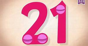 Learn Number Twenty one 21 in English by Endless Numbers Kids Video
