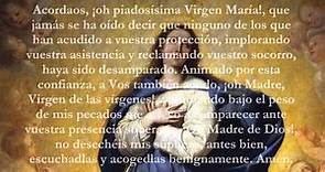 Catholic Prayers - Memorare, Spanish