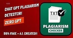 How To Detect If Chat GPT Wrote An Essay (Plagiarism Checker) - GPT Zero