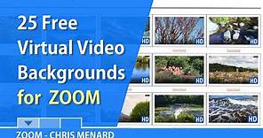 Zoom - 25 free virtual video backgrounds by Chris Menard