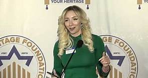 Andrea Catsimatidis, Head of Manhattan GOP, at the Israel Heritage Foundation event in NYC