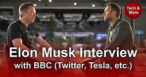 Elon Musk Interview with BBC reporter James Clayton