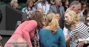 Roger Federer Twin Daughters Welcoming Papa at 2012 Wimbledon QF