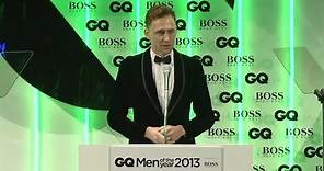 Tom Hiddleston presents Emma Watson with GQ's Woman Of The Year Award