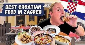 CROATIAN FOOD TOUR 🇭🇷(Top traditional foods in Zagreb)