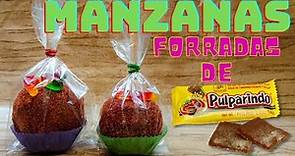MANZANAS FORRADAS DE PULPARINDO | MANZANAS CUBIERTAS DE TAMARINDO | MANZANAS CON CHAMOY