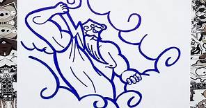 Como dibujar a Zeus | how to draw zeus | como desenhar zeus