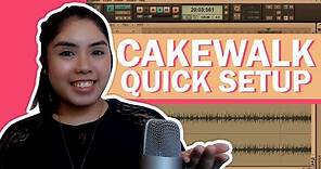 CAKEWALK SONAR X1 LE - QUICK STARTUP FOR BEGINNERS | FABB LAGAS