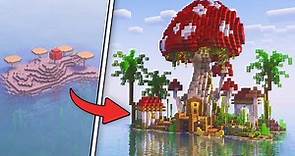 Let's Transform a Mushroom Island in Minecraft 1.20