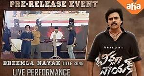 Bheemla Nayak Title Song Performance by Thaman S at Pre-Release | Pawan Kalyan, Rana