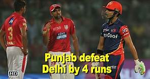 IPL 2018 | Punjab defeat Delhi by four runs in nail-biting contest