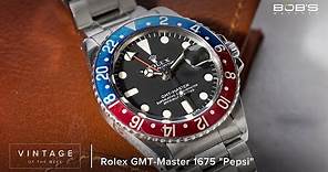 Vintage Rolex GMT Master 1675 - Vintage of the Week Episode 7 | Bob's Watches
