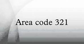 Area code 321