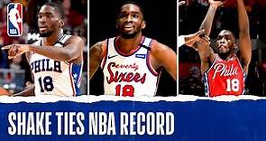 Shake Ties NBA Record With 13 Consecutive 3's!