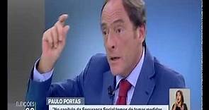 Paulo Portas em entrevista à RTP