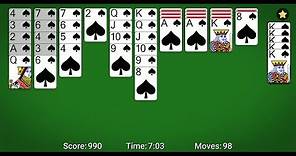 Spider Solitaire (by MobilityWare) - free offline solitaire card game for Android and iOS - gameplay