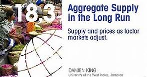 Economics 18.3: Economic Fluctuations: Aggregate Supply in the Long Run