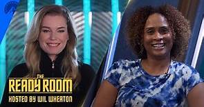 The Ready Room | Rebecca Romijn & Writer Akela Cooper Talk Prejudice And Una's Secret | Paramount+