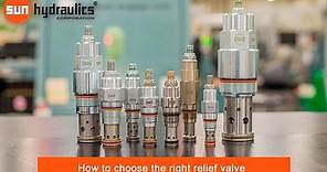 How to choose the right relief valve - Sun Hydraulics