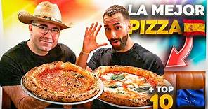 🔝 Probando la MEJOR PIZZA de ESPAÑA en MADRID Según 50Top Pizza con @SezarBlue