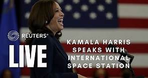LIVE: Vice President Kamala Harris speaks to NASA astronauts aboard the International Space Station