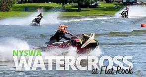 Snowmobile Watercross Racing at Flat Rock | NYSWA