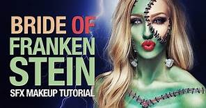Bride of Frankenstein Halloween makeup tutorial