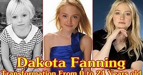 Dakota Fanning transformation from 0 to 24 Years old